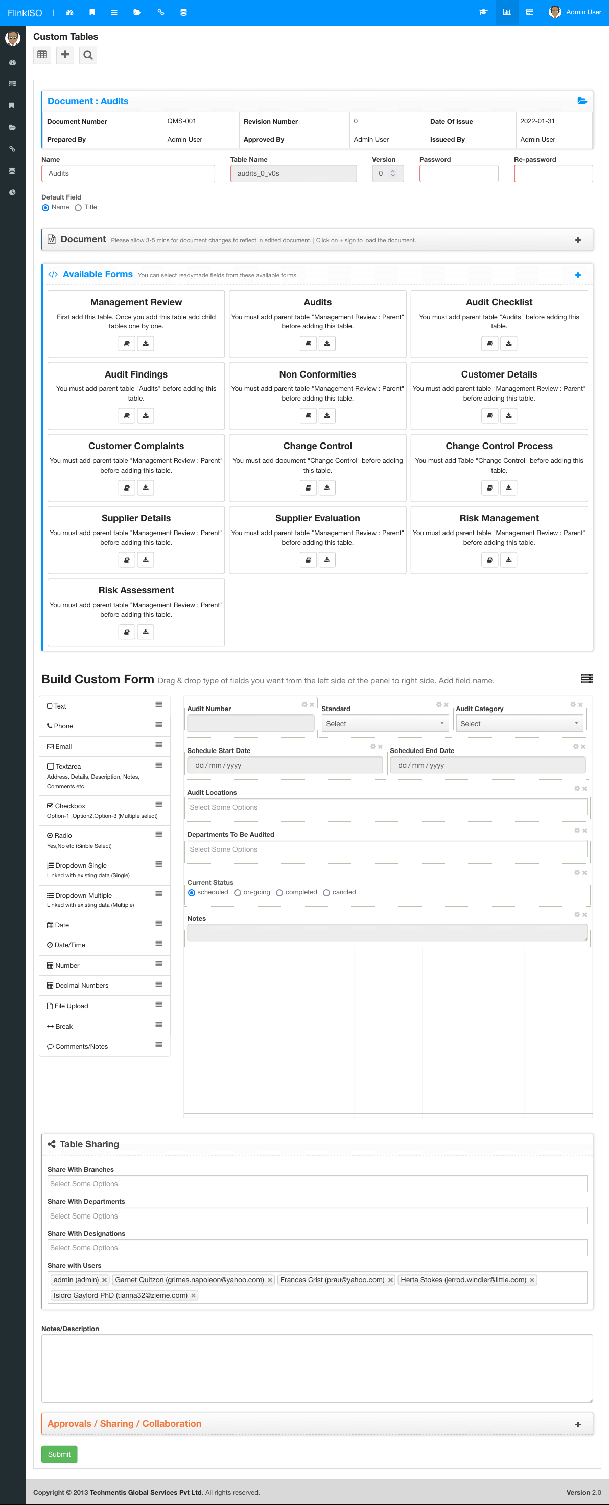 build custom HTML forms